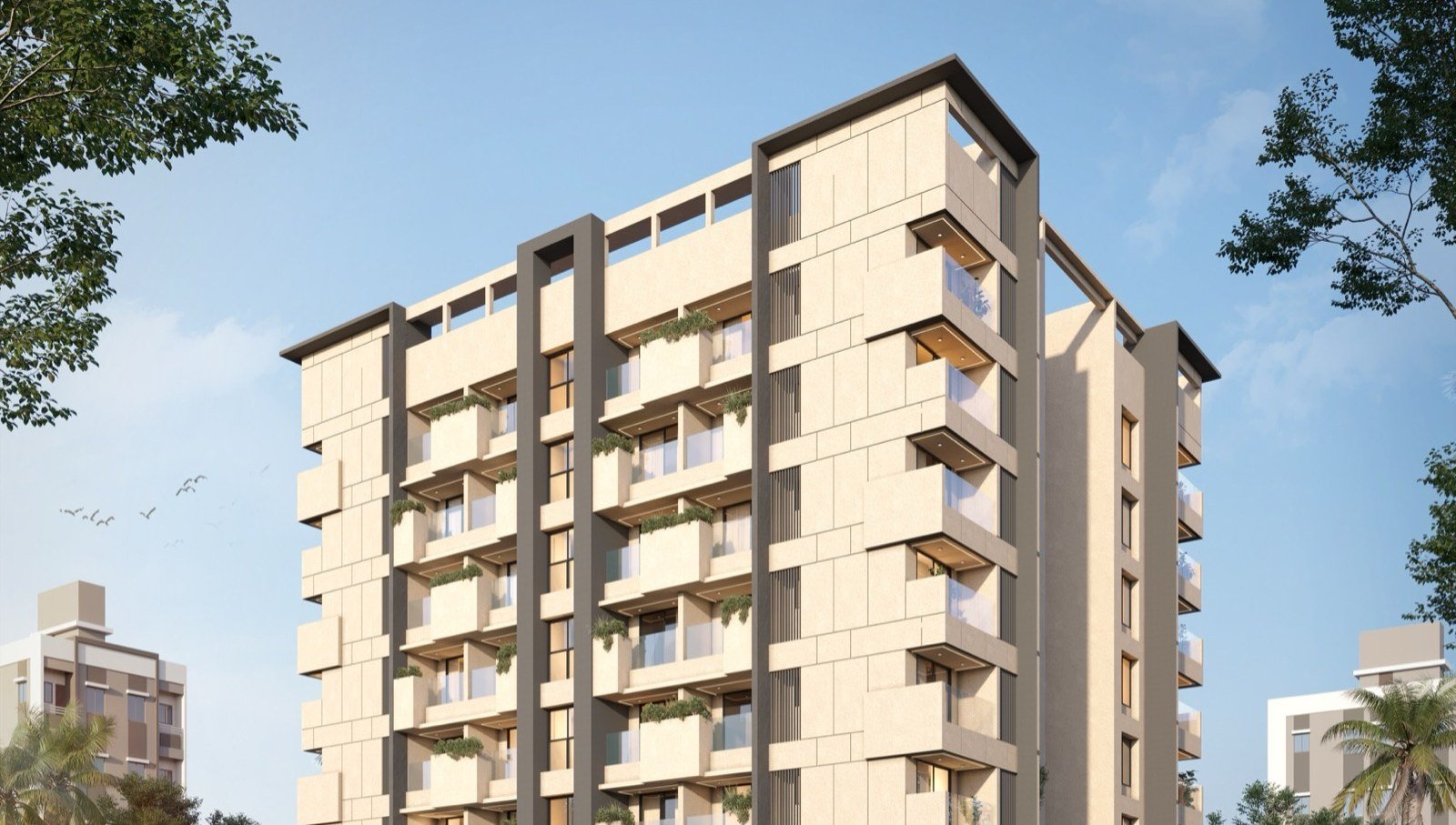 Aditi Avenue by TVG Properties, daylight elevation