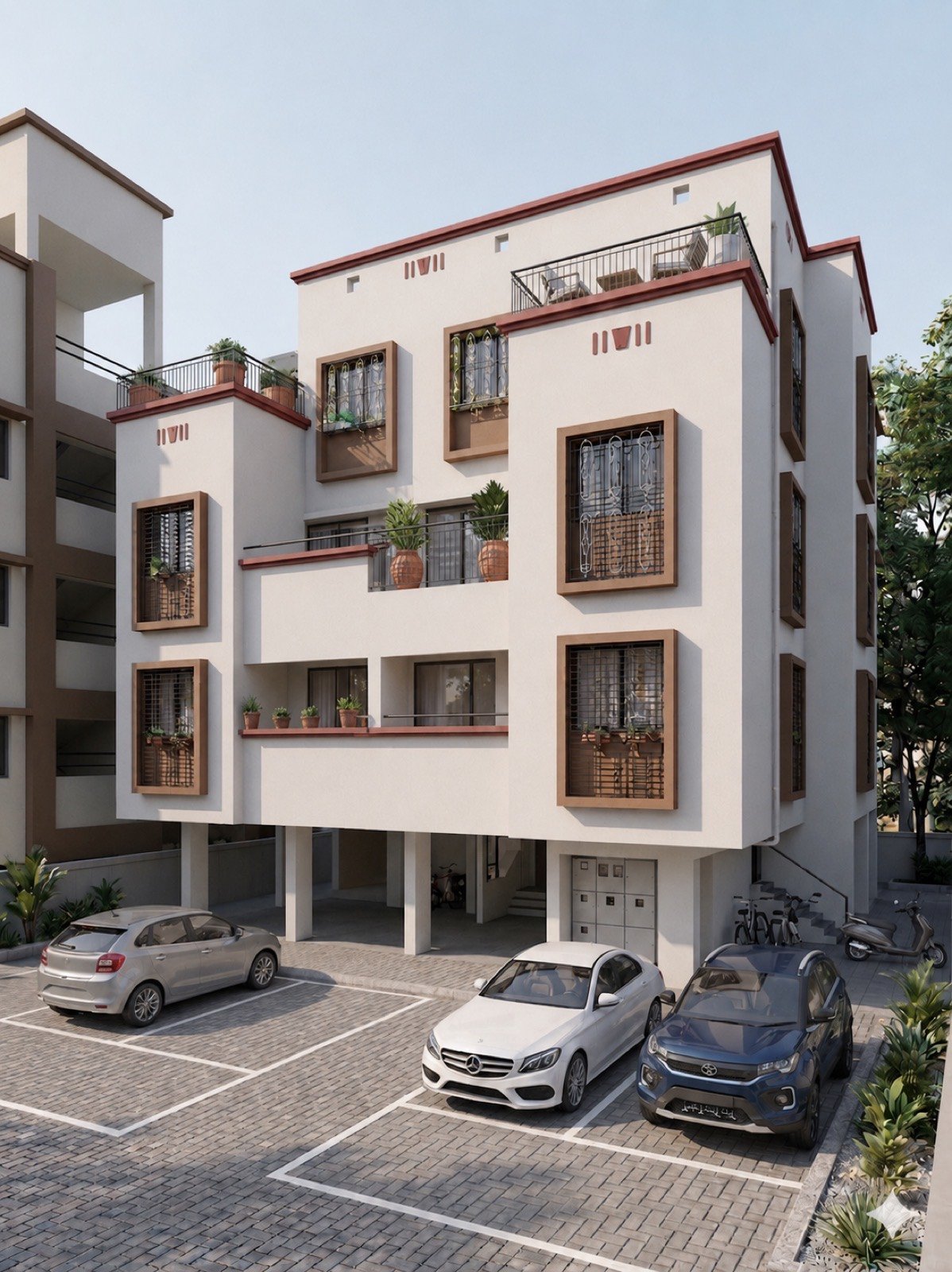 Shreyash Residency exterior, Shastri Chowk